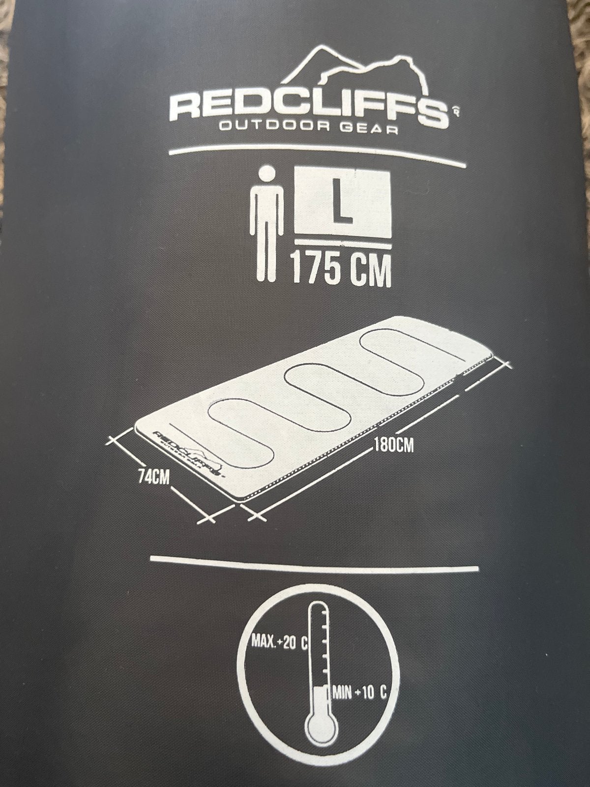 Redcliffs Slaapzak L (175 cm) met rits, Caravans en Kamperen, Slaapzakken, Ophalen, Nieuw