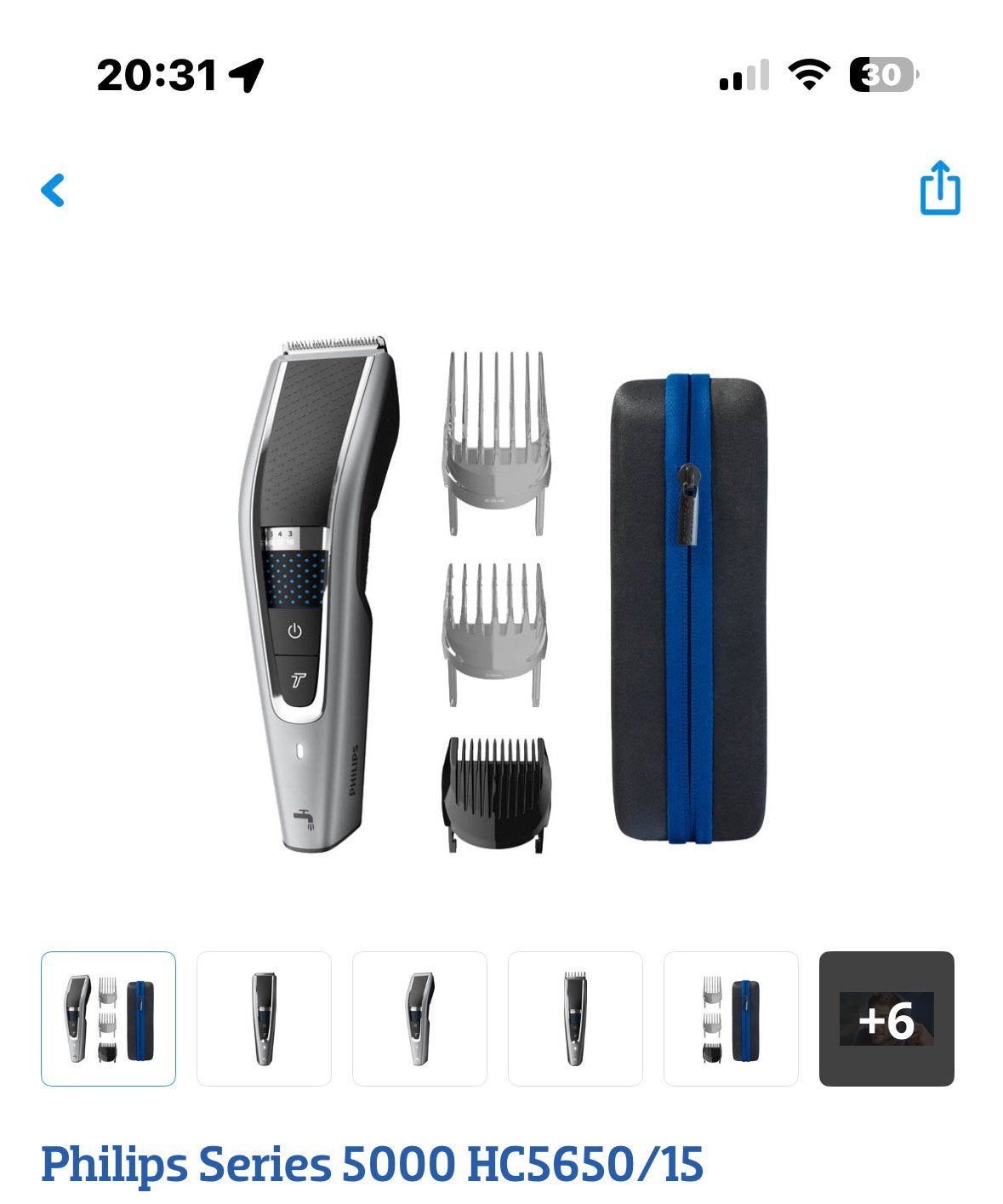 Philips Series 5000 HC5650/15 Tondeuse – Zo goed als nieuw, Sieraden, Tassen en Uiterlijk, Uiterlijk | Haarverzorging, Ophalen of Verzenden
