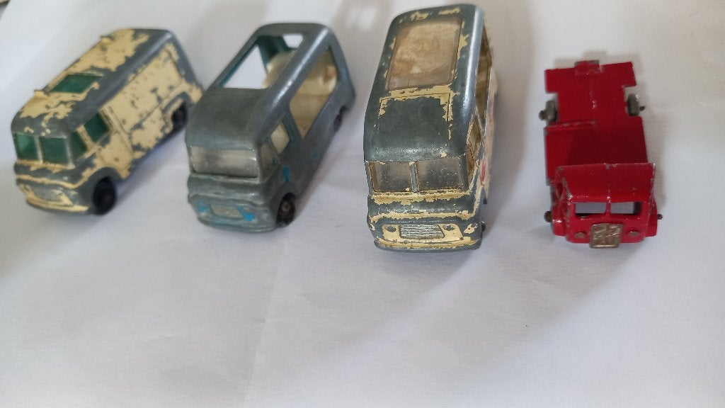 Lot 4x vintage Matchbox Lesney - Restauratie/Onderdelen, Ophalen of Verzenden, Gebruikt, Auto, Matchbox