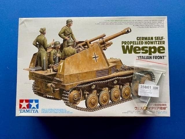 Tamiya	35358	German Sd.Kfz. 124 Wespe 1/35 incl ALU loop set, Tank, Verzenden, 1:32 tot 1:50, Nieuw