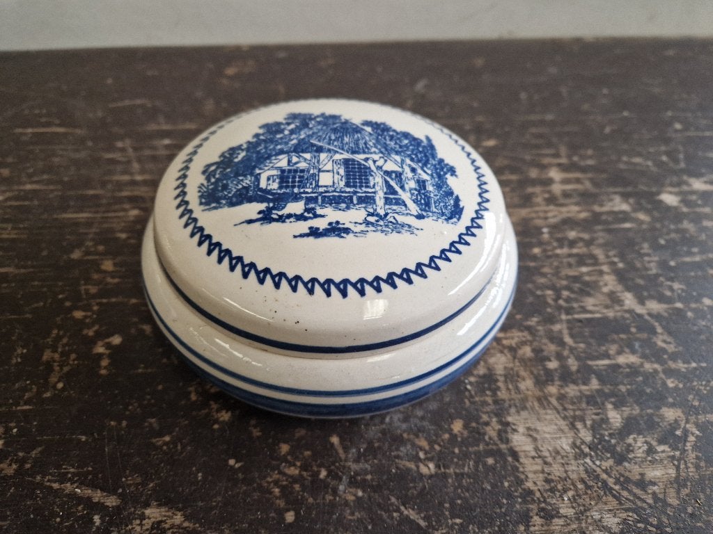 Prachtig delfts blauw bonbon doosje, Antiek en Kunst, Ophalen of Verzenden