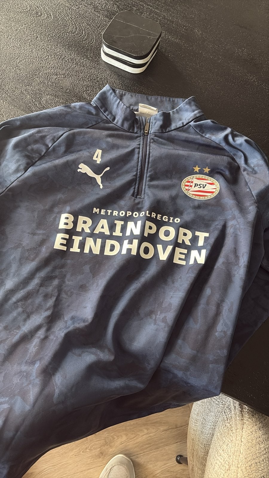 PSV Sweater Armando Obispo - Origineel Maat L, Maat 52/54 (L), Blauw, Ophalen of Verzenden, Voetbal