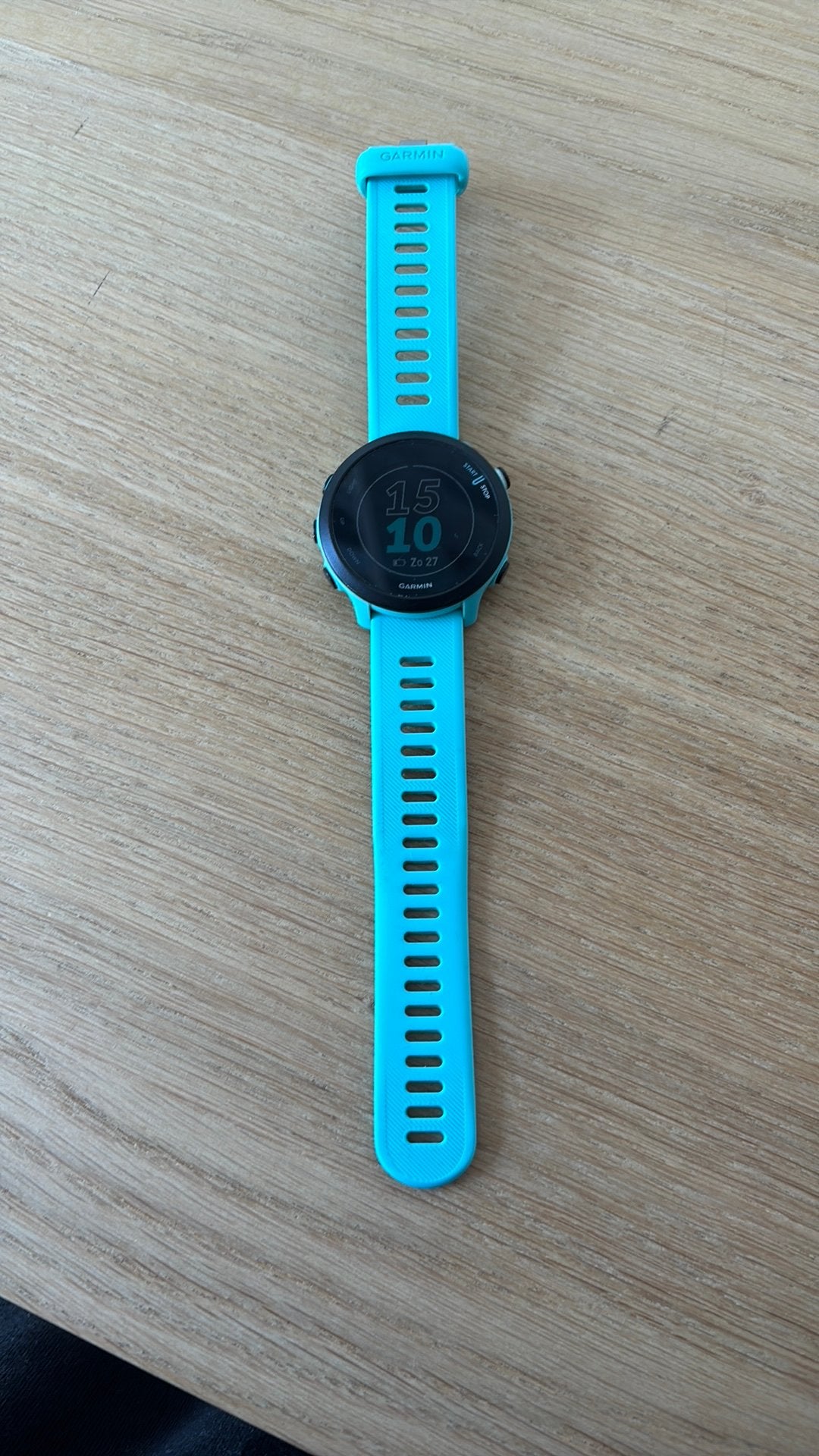 Garmin forerunner 55 blauw, Sieraden, Tassen en Uiterlijk, Gebruikt, Blauw, Ophalen of Verzenden, Waterdicht