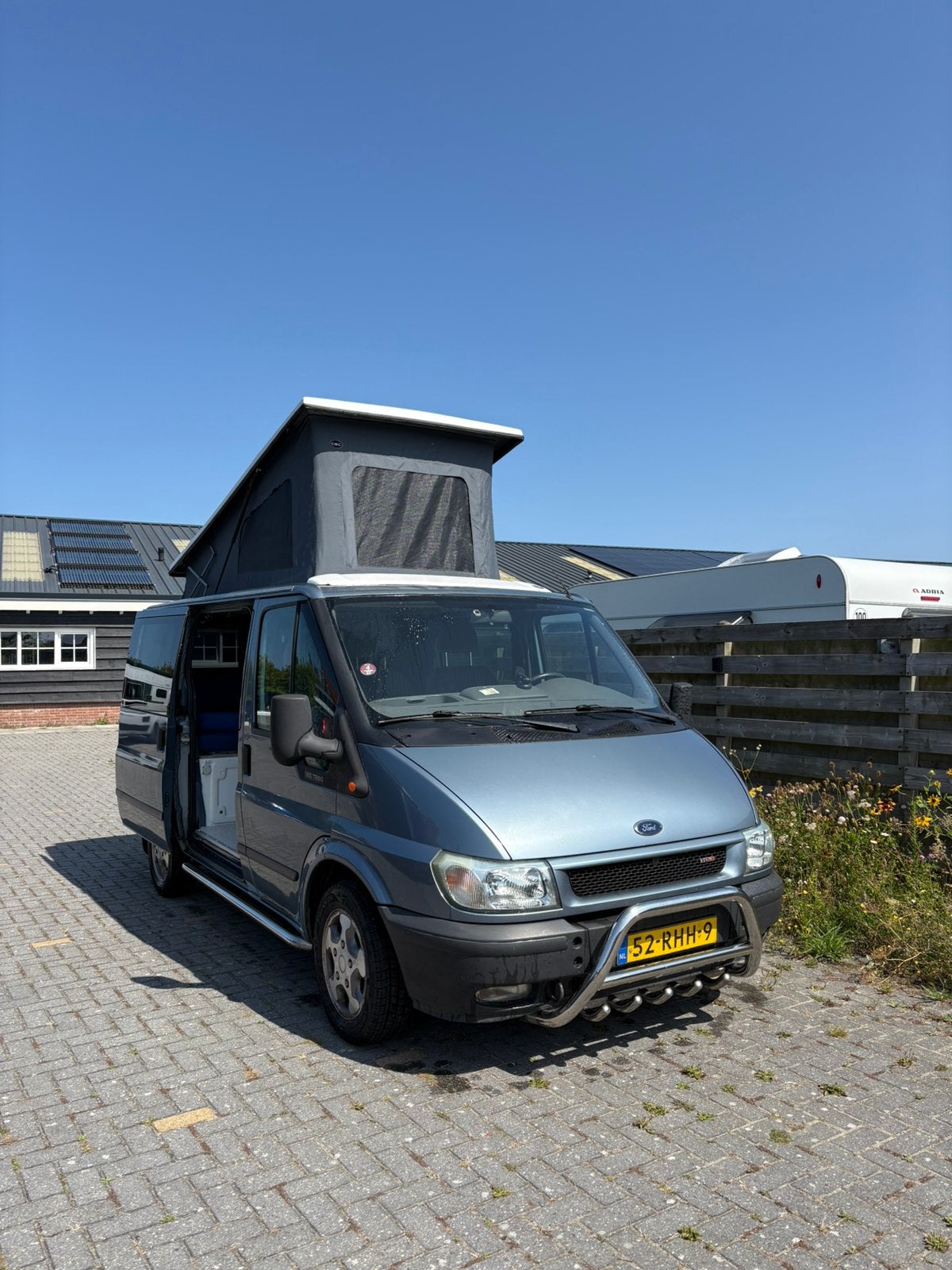 Camper bus ford transit met slaaphefdak 1jaar oud, Particulier, Buscamper of Camperbus, Ford