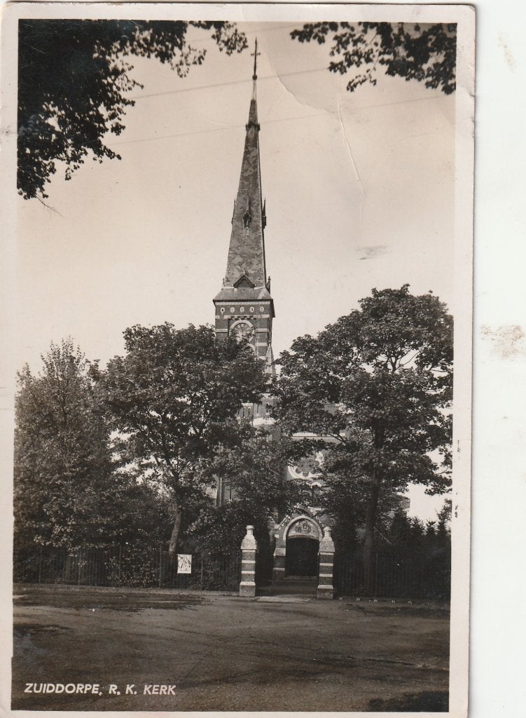 Zuiddorpe (Zld.) - R.K. Kerk, ca. 1940., Ophalen of Verzenden, 1940 tot 1960, Gelopen, Zeeland