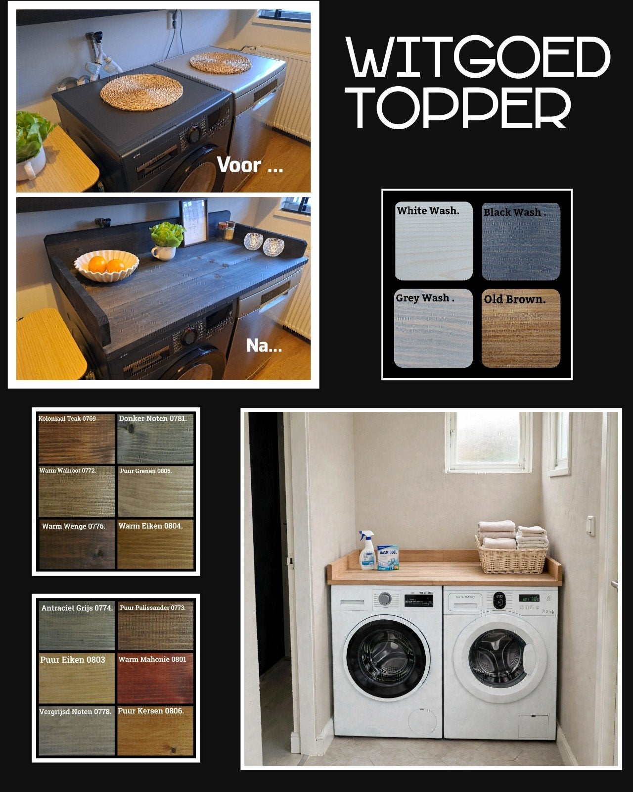 Witgoed Topper, Ophalen of Verzenden, Nieuw