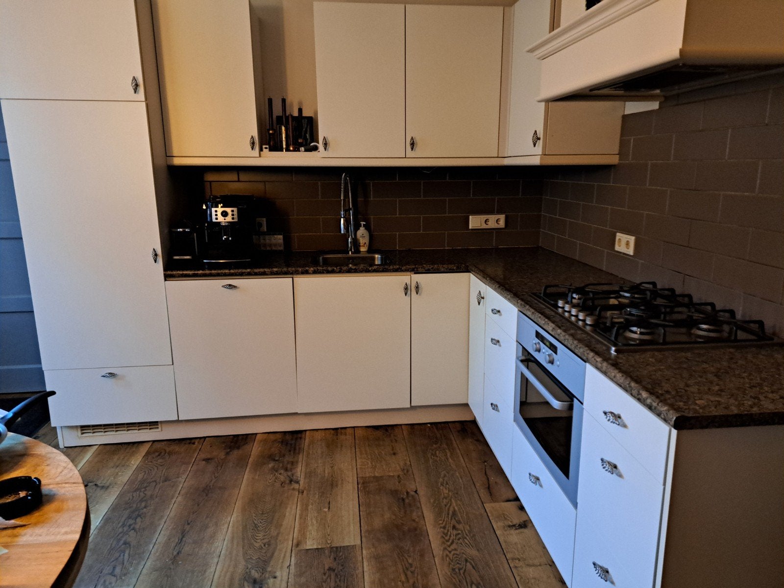 Complete Keller hoekkeuken 270x238, Ophalen, Gebruikt, Wit, Hoekkeuken