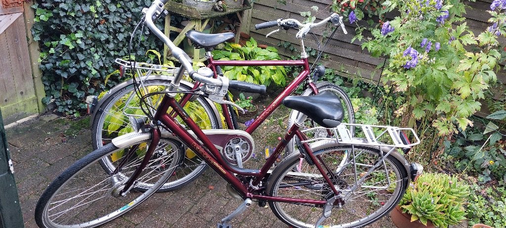 Set Koga Miyata fietsen, Gebruikt, Velgrem, Geen vering, 53 tot 57 cm