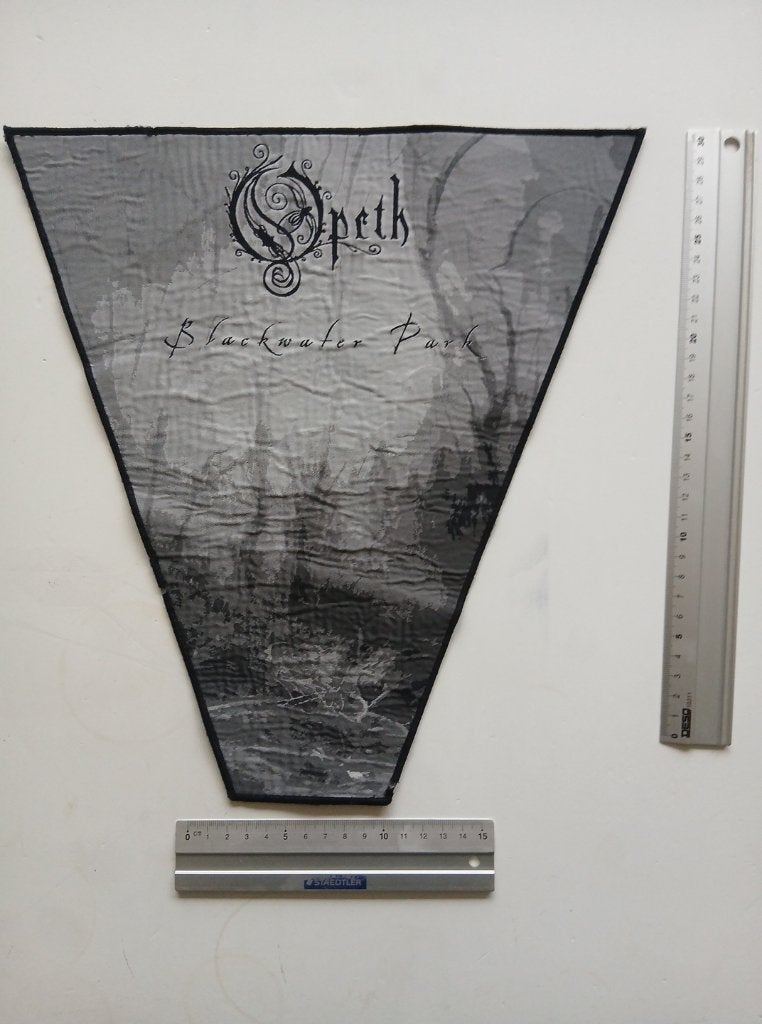Opeth Blackwater Park  backpatch 32.5 x 8cm x 34 cm metal, Verzamelen, Muziek, Artiesten en Beroemdheden, Ophalen of Verzenden