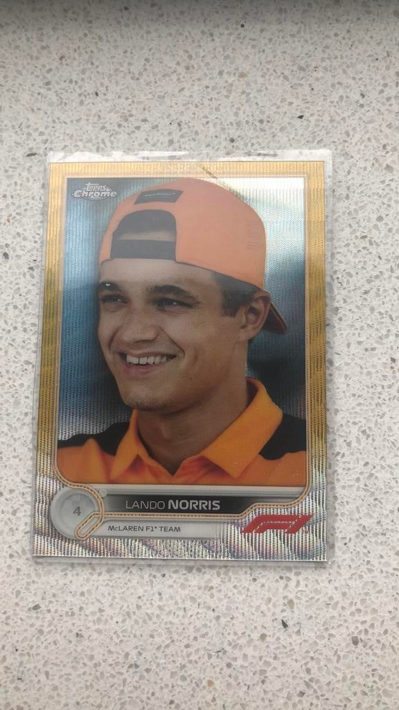 Lando Norris /50 Gold Wave Topps Formule 1, Ophalen of Verzenden, Zo goed als nieuw, Formule 1