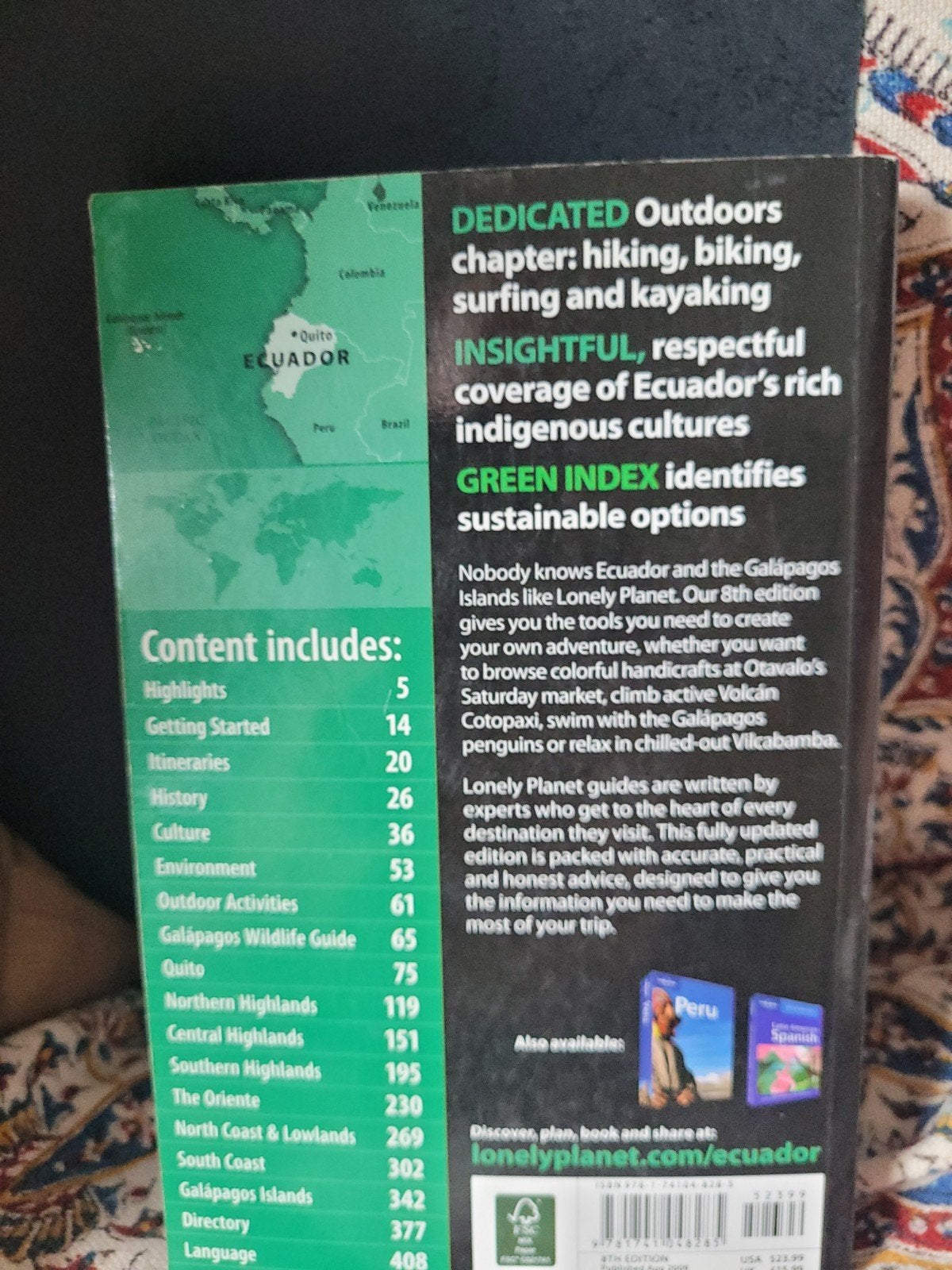 Lonely Planet Ecuador & Galápagos Reisgids (8e editie), Gelezen, Lonely Planet, Verzenden, Zuid-Amerika