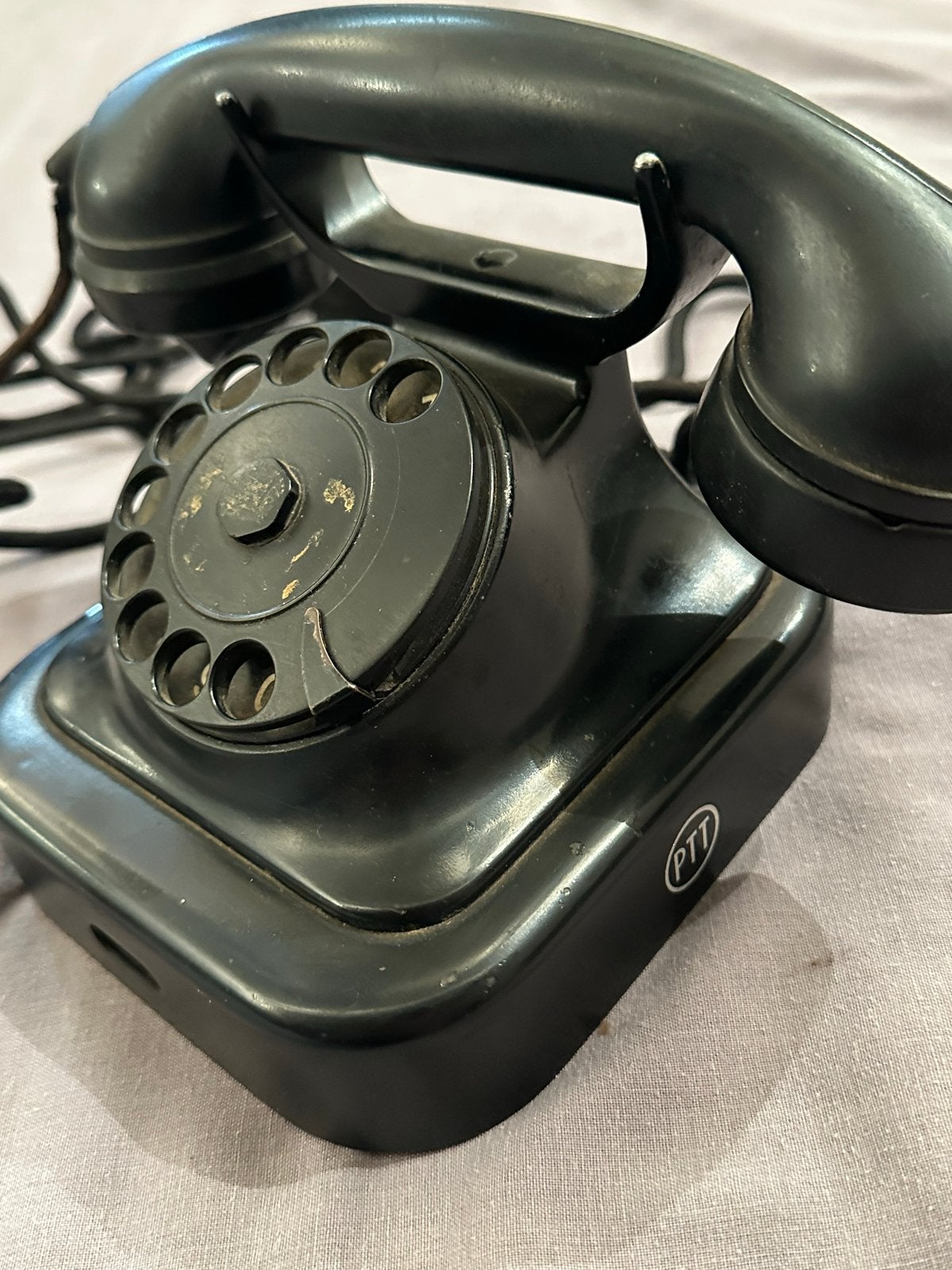 Vintage PTT Telefoon Norm 51 - Zwart Bakeliet, Antiek en Kunst, Ophalen