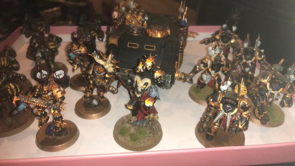 Warhammer 40000 chaos marines army, Hobby en Vrije tijd, Ophalen of Verzenden, Zo goed als nieuw, Warhammer