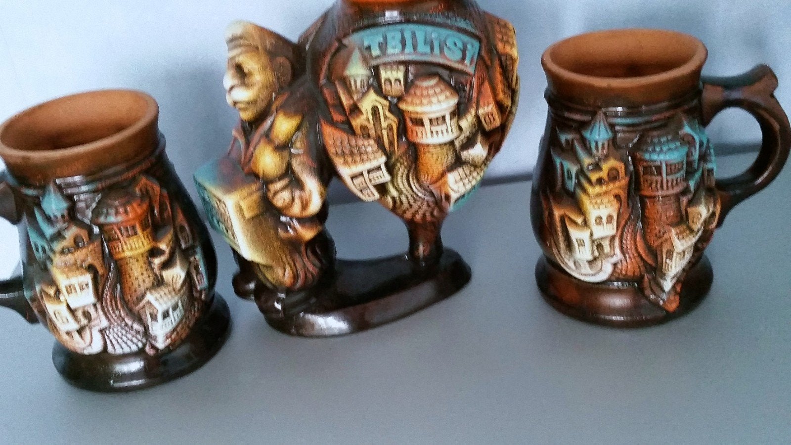 Antieke bijzondere bierset., Ophalen of Verzenden