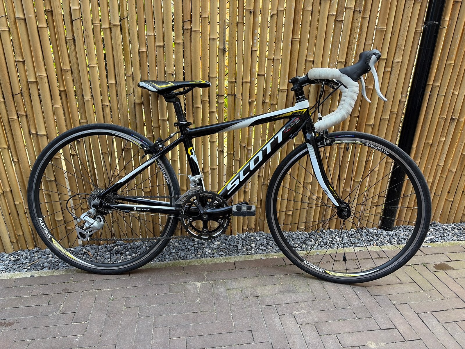 Scott racefiets, zwart/geel, 24 inch, Fietsen en Brommers, Ophalen, Zo goed als nieuw, 20 inch of meer