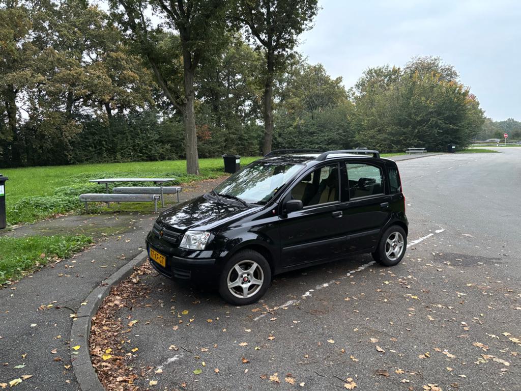 Fiat Panda 1.2 2007 Nieuwe APK, Auto's, Voorwielaandrijving, Stof, Zwart, Origineel Nederlands