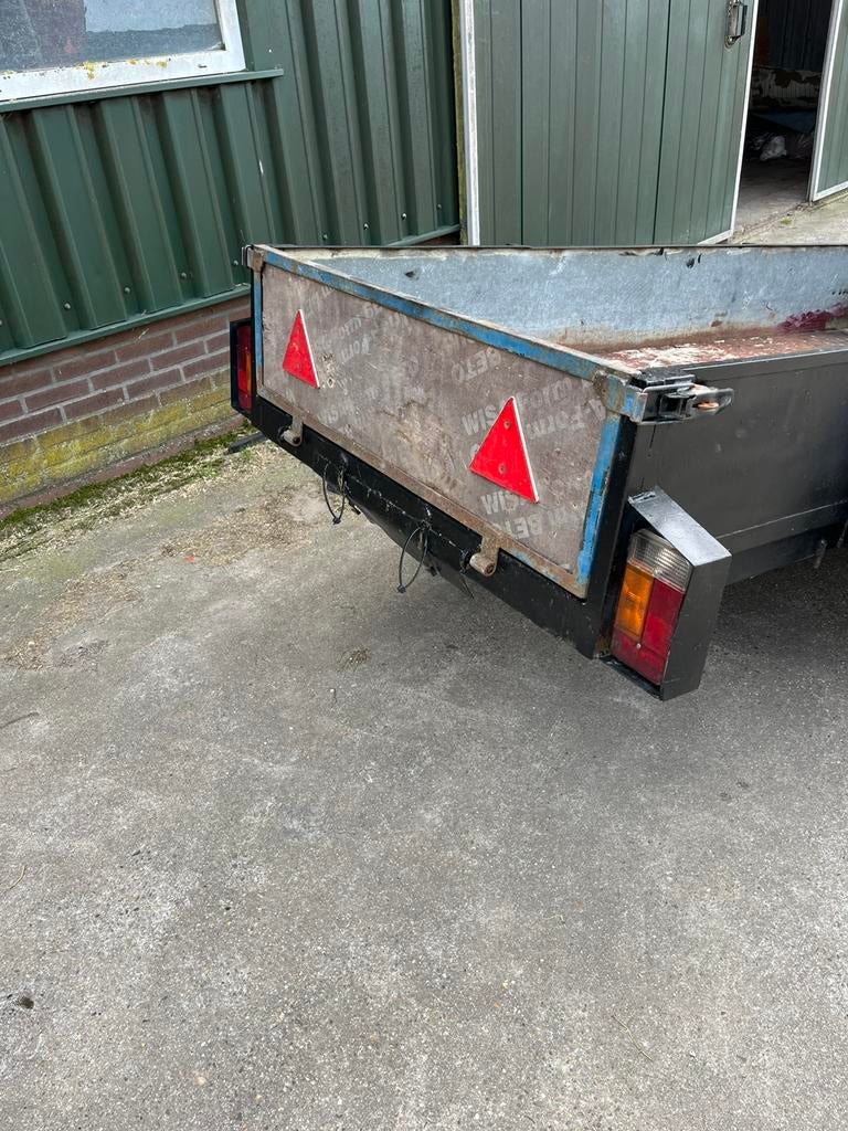 Aanhanger 750kg enkel asser 100cm - 250cm, Ophalen of Verzenden, Zo goed als nieuw