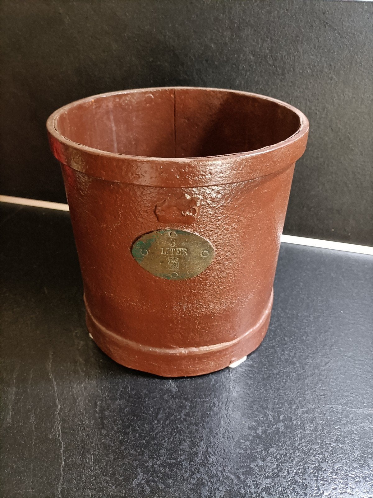 Antieke 5 Liter Maatbeker - Bruin, Ophalen