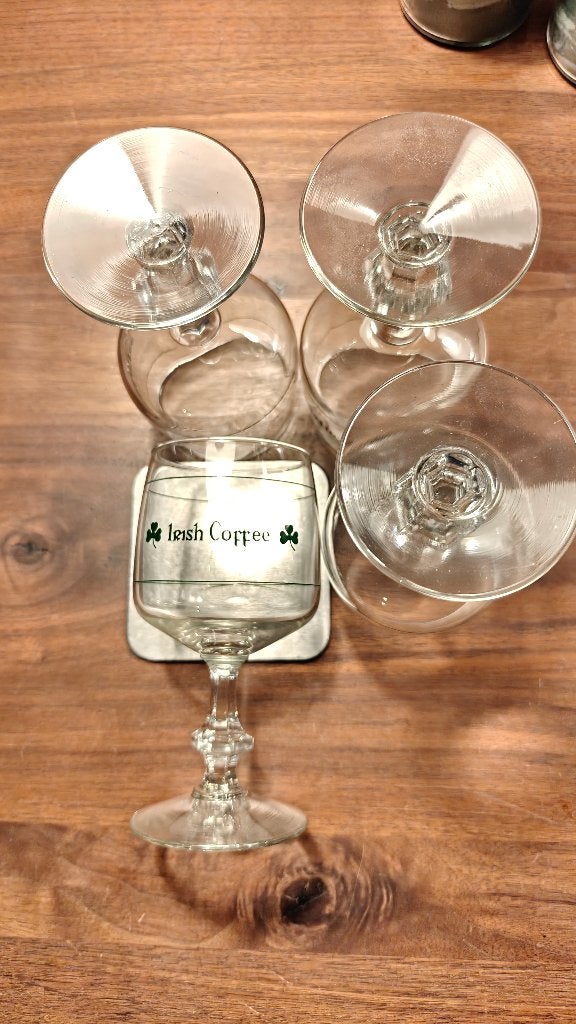 set irish coffee glazen (4), Verzamelen, Glas en Borrelglaasjes, Ophalen of Verzenden, Zo goed als nieuw, Overige typen
