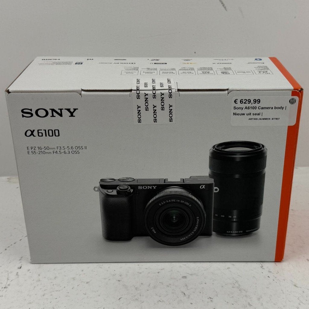 Sony A6100 Camera body | Nieuw uit seal |, Dordrecht@usedproducts.nl, Toulonselaan 72, Overige typen, Nieuw