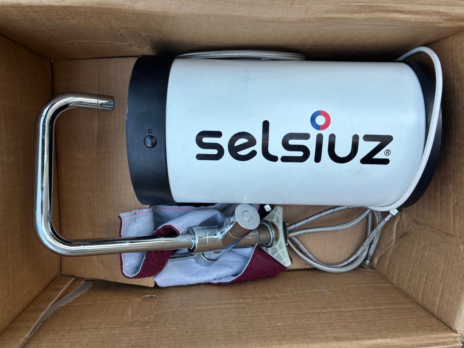 Selsiuz kokendwaterkraan + 5L boiler (chroom) | Compleet |, Ophalen, Zo goed als nieuw