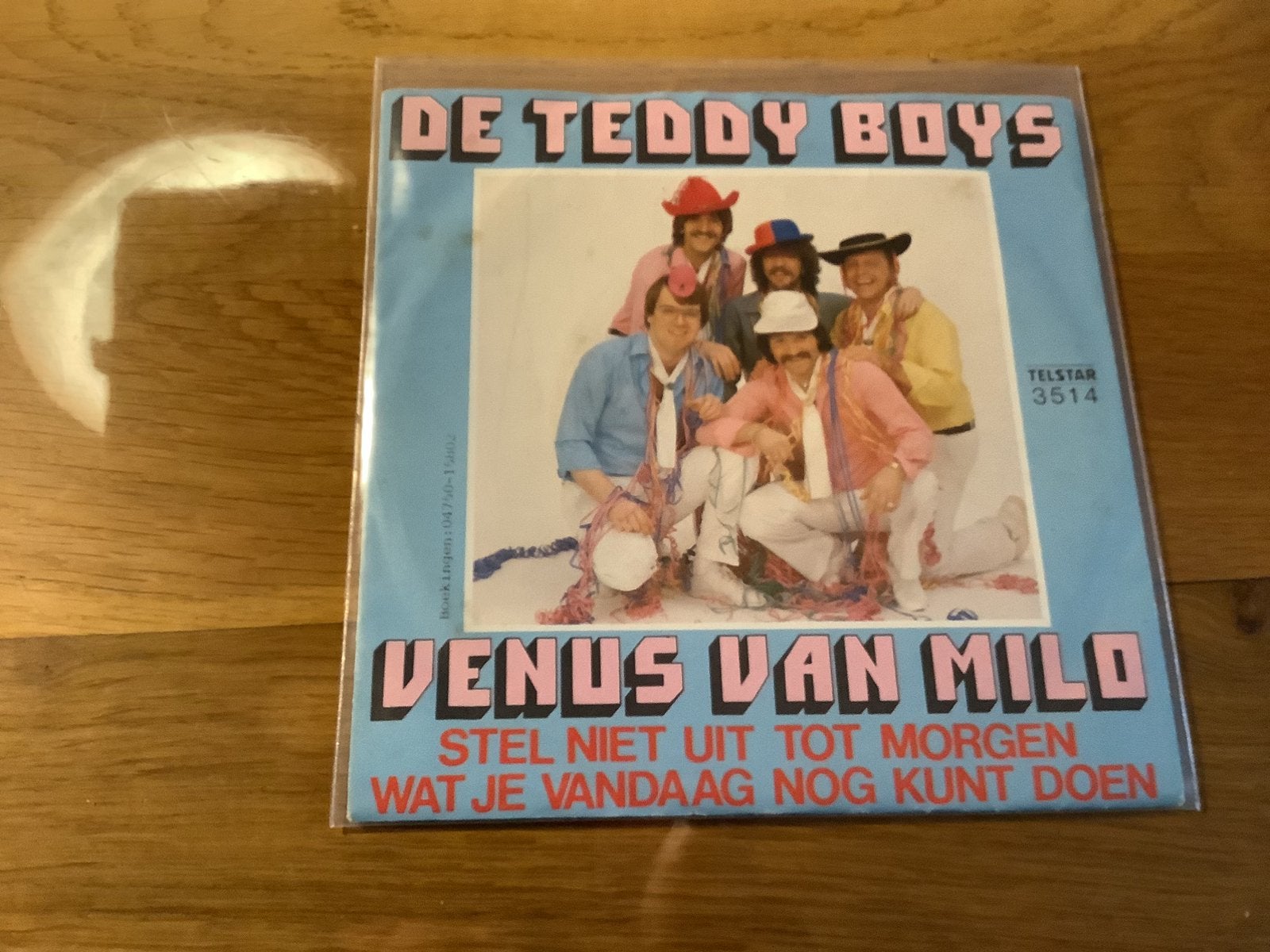 De Teddy Boys. Vinyl single.   Venus van Milo.  Telstar 3514, Ophalen of Verzenden, Zo goed als nieuw, Overige formaten, Levenslied of Smartlap