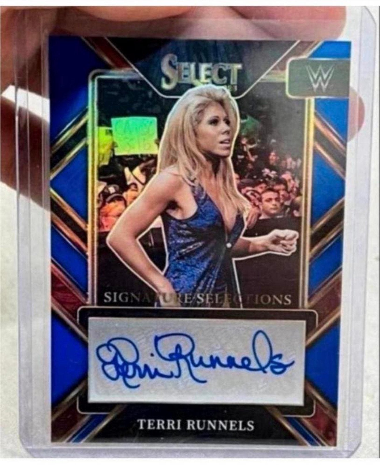 2023 Panini Select WWE Terri Runnels limited + Handtekening, Spelerskaart, B, Ophalen of Verzenden, Zo goed als nieuw
