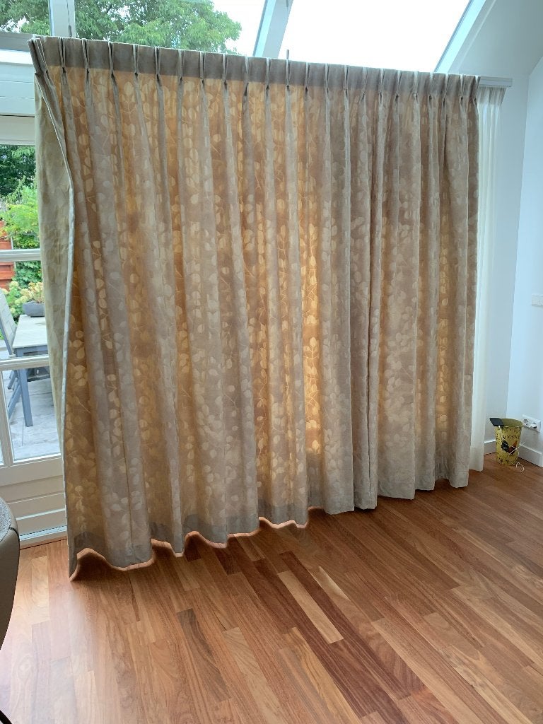 Prachtige gordijnen velours, Ophalen, Overige materialen, 242 cm, 470 cm