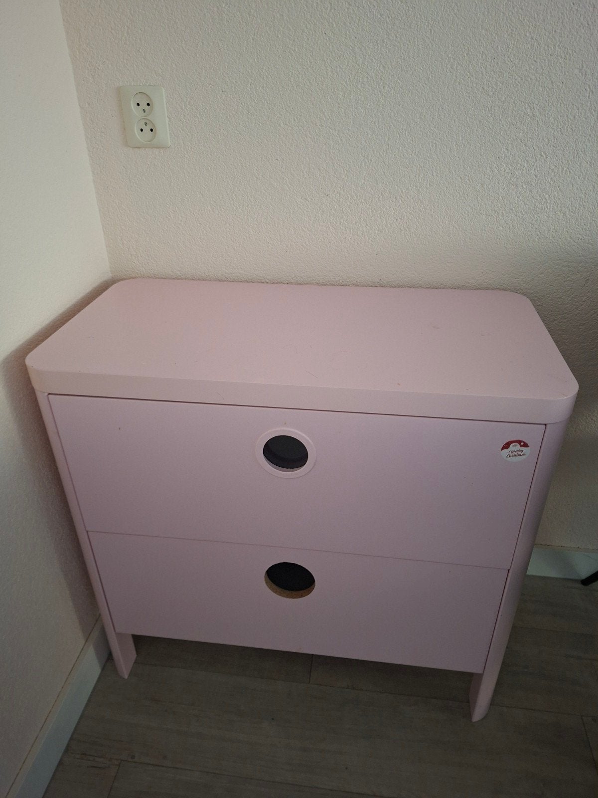 Roze IKEA ladekast voor kinderkamer, Overige materialen, Gebruikt, Modern, Speels, 1 of 2 laden