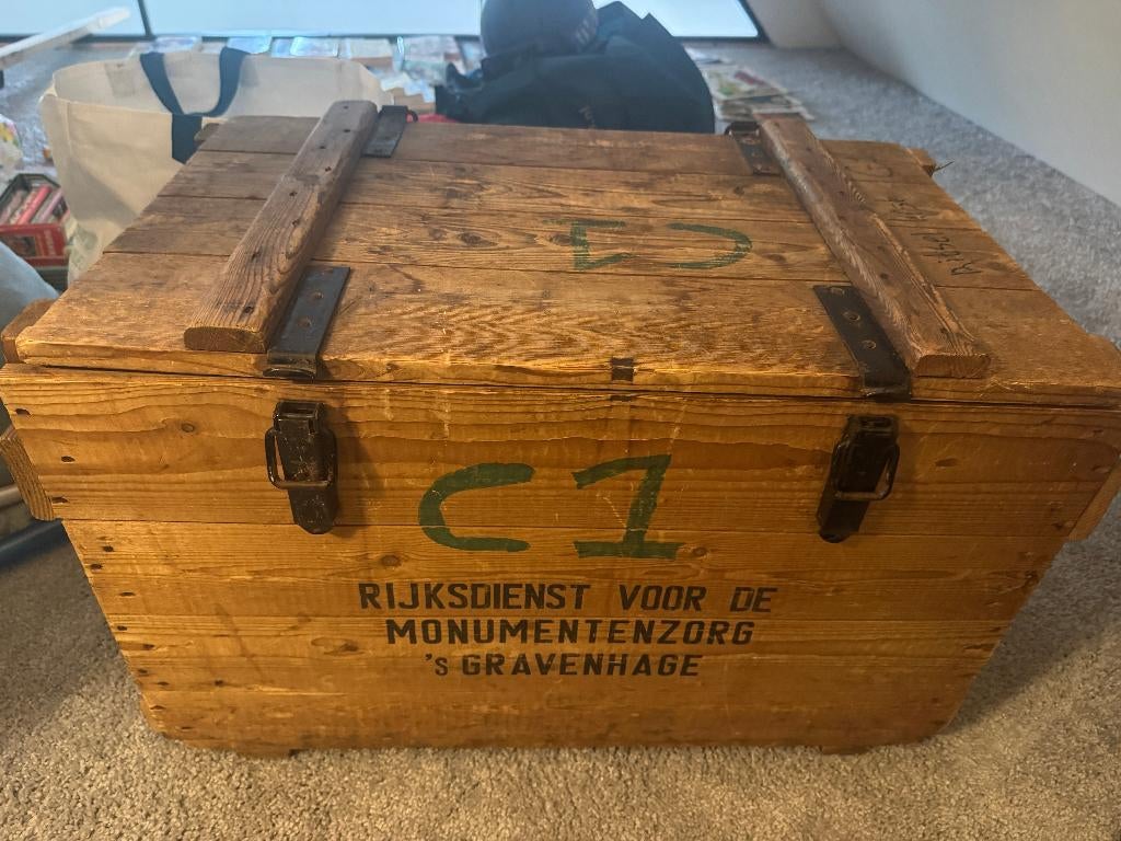 Militaire kist, Ophalen, Landmacht, Nederland, Kist of Geocache