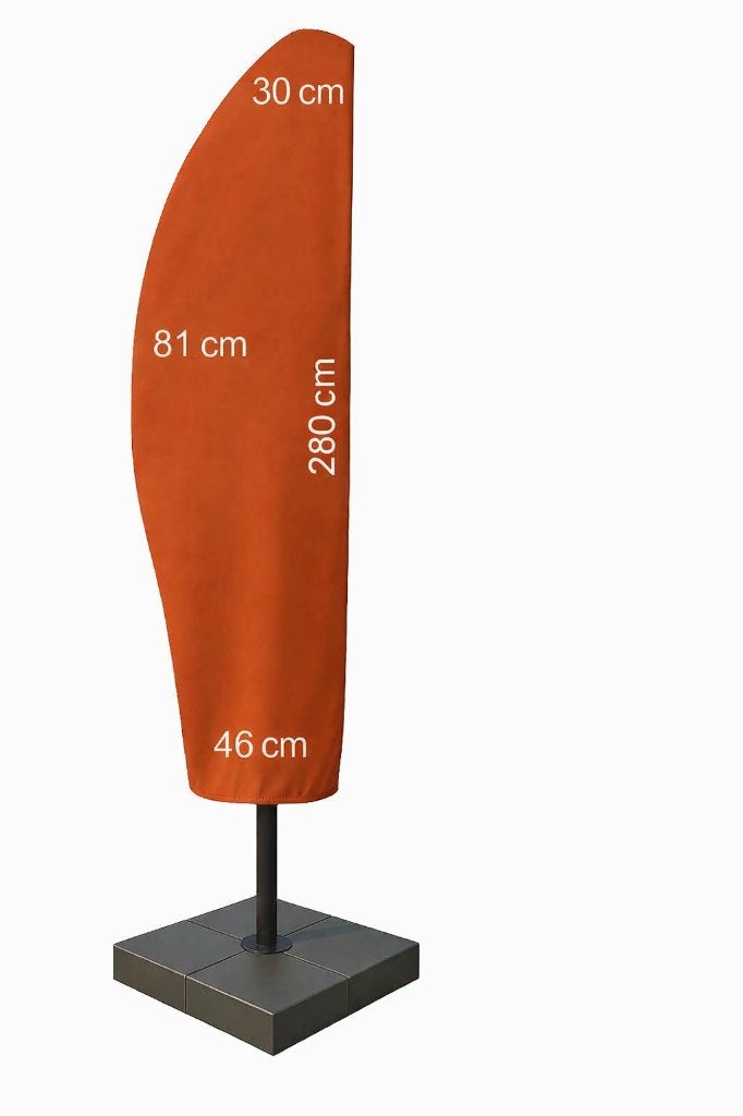 terracottakleurige parasolhoes, Nieuw, Ophalen of Verzenden, Waterdicht, 3 tot 4 meter