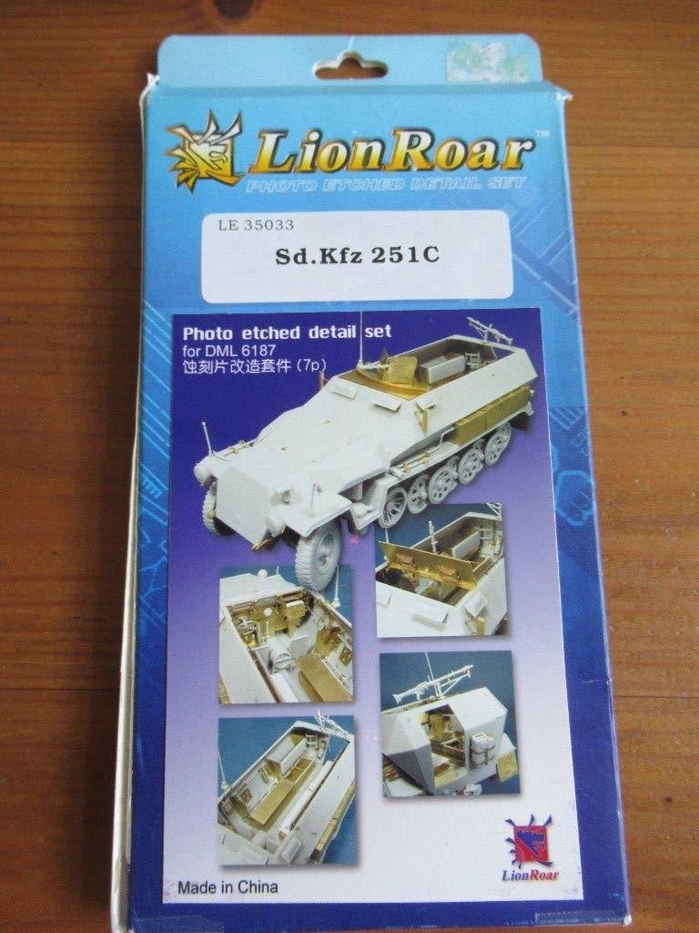 PE detail set Sd.Kfz.251C  (Lion Roar 1/35), Hobby en Vrije tijd, Modelbouw | Auto's en Voertuigen, Overige merken, 1:32 tot 1:50