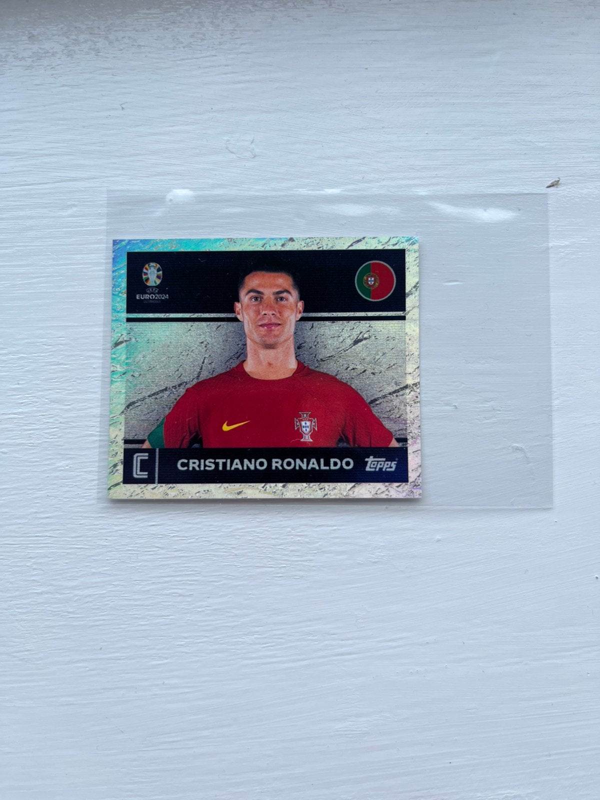 Ronaldo captain euro 2024, Ophalen of Verzenden, Nieuw, Sticker