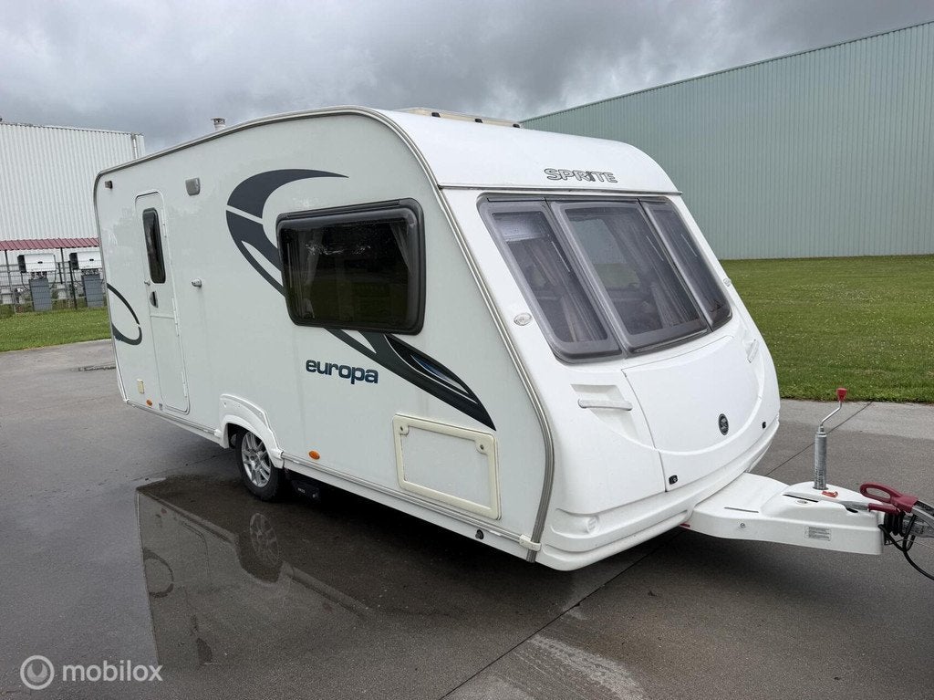 Sprite Europa 460|enkele bedden| mover| luifel, Caravans en Kamperen, Schokbreker, Tot en met 2, Bedrijf, Treinzit