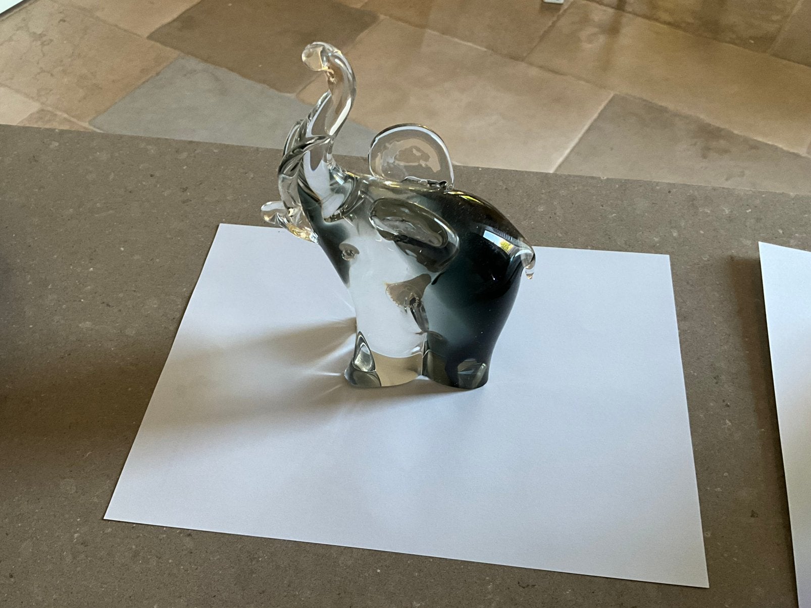 Murano -  massief glazen olifant, Antiek en Kunst, Antiek | Glas en Kristal, Ophalen of Verzenden