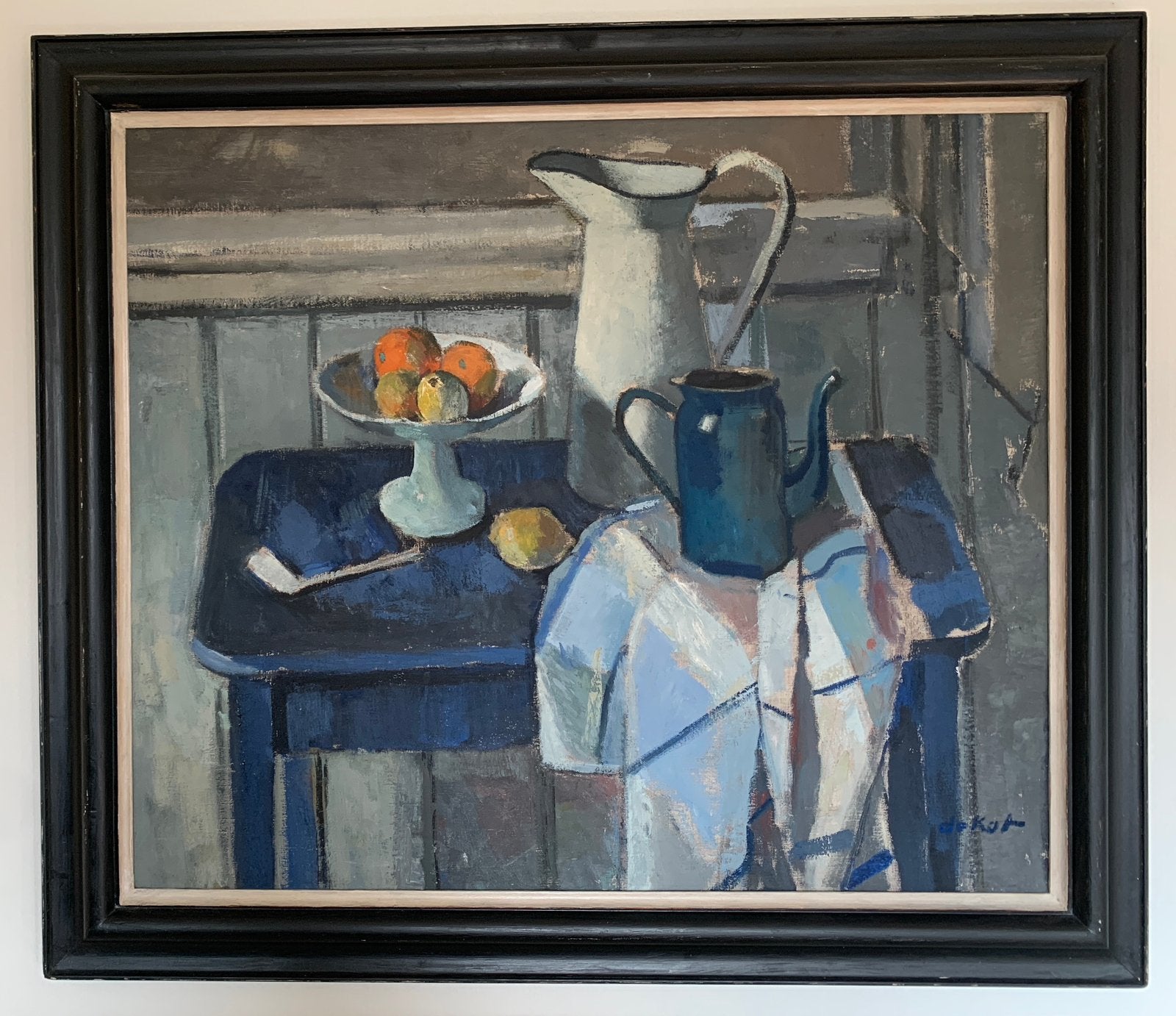 Blauwe tafel - Otto de Kat, Antiek en Kunst, Ophalen