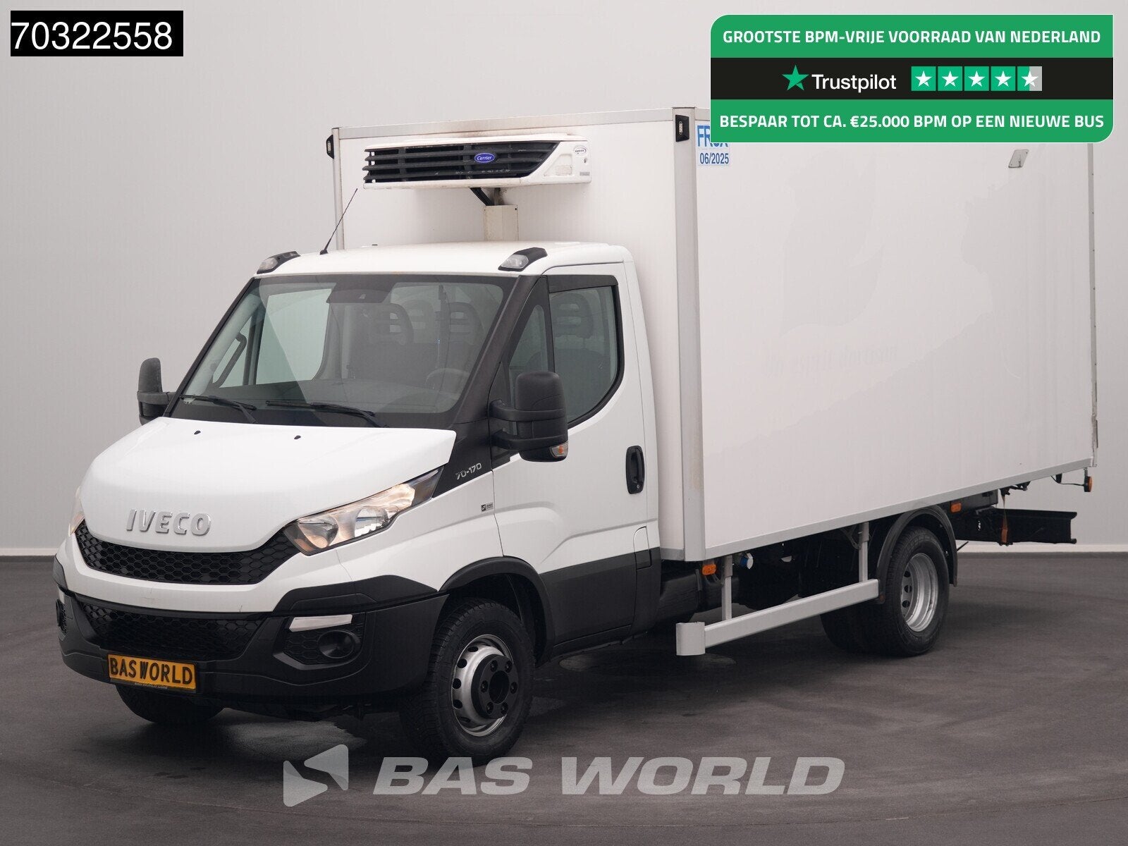 Iveco Daily 70C18 3.0L Lamberet Koelwagen Carrier Xarios 350, Auto's, Bestelauto's, Euro 5, Stof, Gebruikt, Iveco