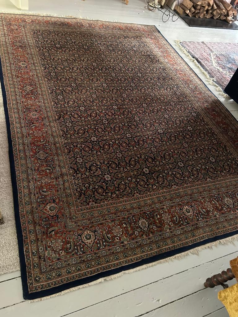 Vintage herati Perzisch tapijt 220 x 315, Ophalen of Verzenden, Zo goed als nieuw, Rechthoekig, 200 cm of meer