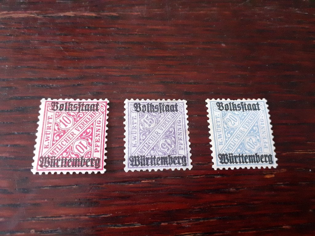 staat Württemberg, mi 262-264, bieden vanaf € 0,10 p. stuk, Verzenden, Overige periodes, Postfris