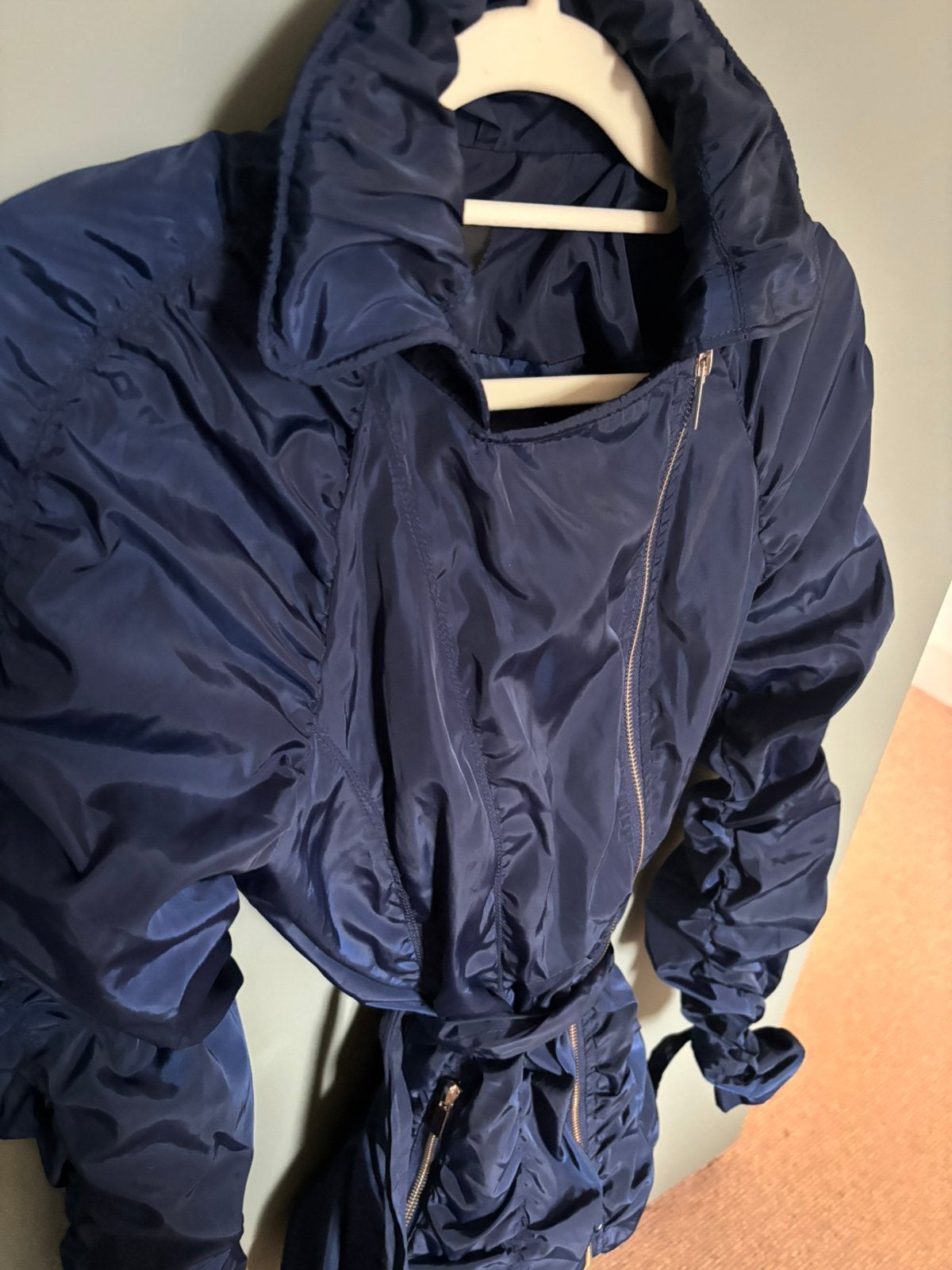zomerregenjas, Ophalen, Zo goed als nieuw, Maat 36 (S), Blauw