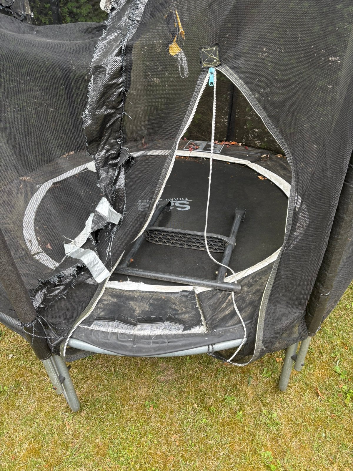 Gratis trampoline, Ophalen, Gebruikt