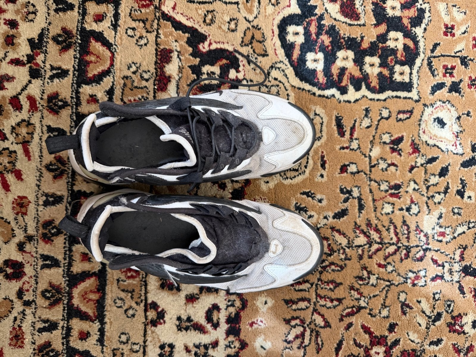 Nike Zoom 2K Sneakers - Wit/Zwart, Maat 42, Ophalen of Verzenden, Gedragen, Wit, Sneakers of Gympen