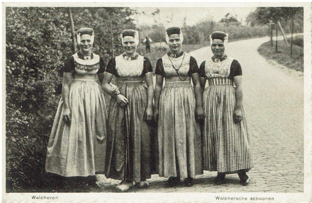 Onbekend Zeeland Walcheren klederdracht, Verzenden, 1920 tot 1940, Gelopen, Zeeland