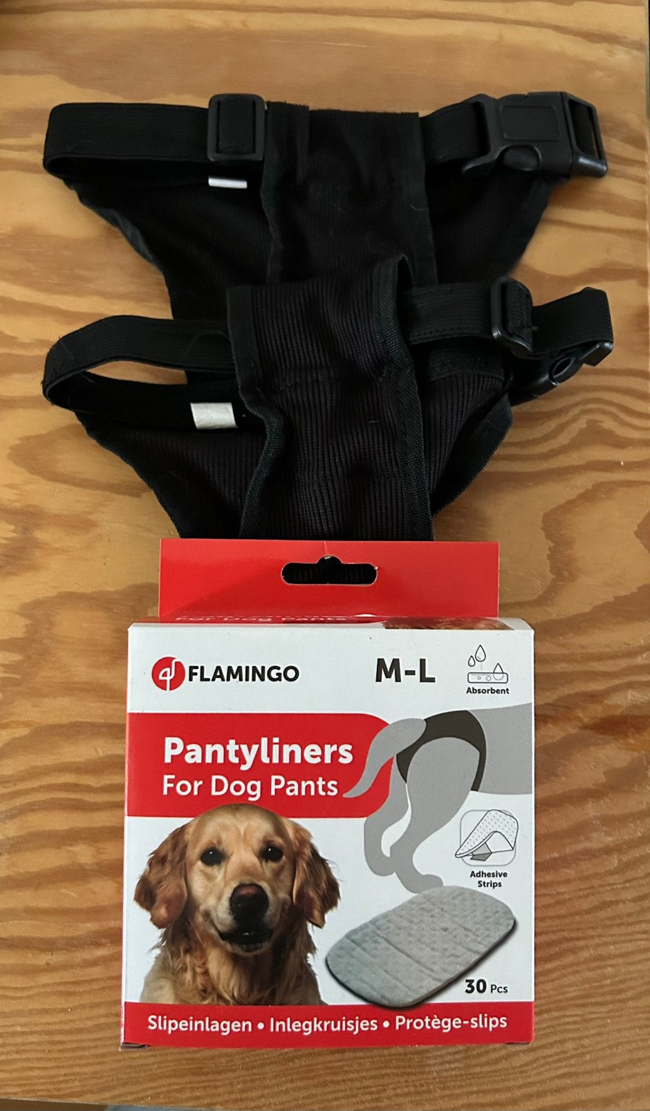 Maat M 2x loopsheidbroekjes hondenslip incontinentiebroekjes, Dieren en Toebehoren, Flamingo, Ophalen of Verzenden, Zo goed als nieuw