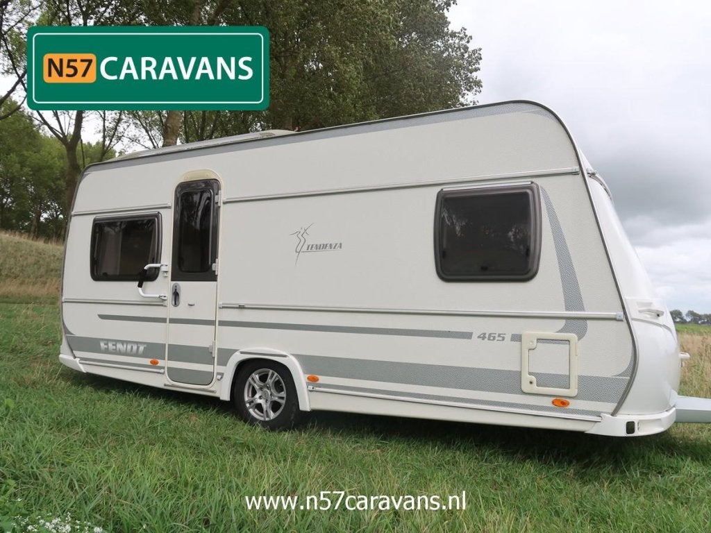 Fendt Tendenza 465 SFB / voortent + uitbouw, Caravans en Kamperen, Rondzit, Bedrijf, Schokbreker, Tot en met 4