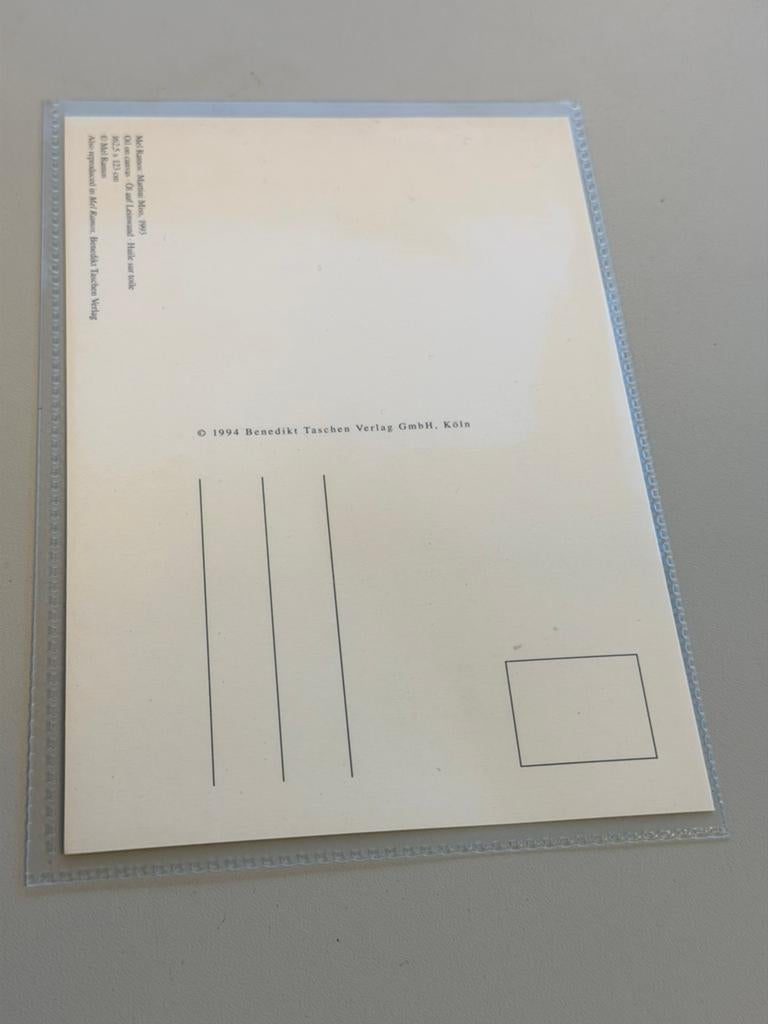 Mel Ramos Martini Miss Kunst Ansichtkaart Nieuw postkaart, Ophalen of Verzenden, Ongelopen, Cultuur en Media