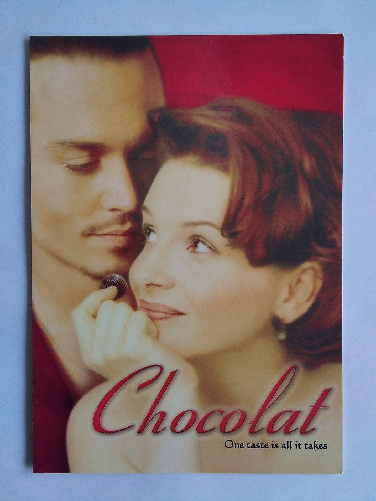 Ansichtkaart Chocolat film 2001, Verzamelen, Verzenden, 1980 tot heden, Sterren en Beroemdheden