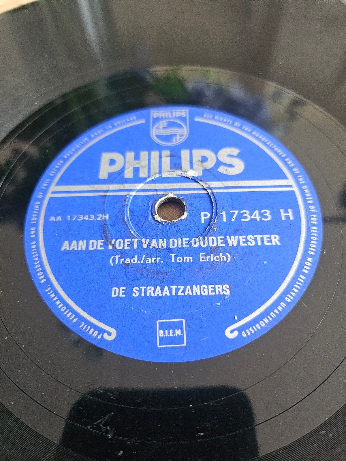 De Straatzangers - Aan de voet vd wester (Collectors item, Gebruikt, Originele persing, 7 inch, Ophalen of Verzenden