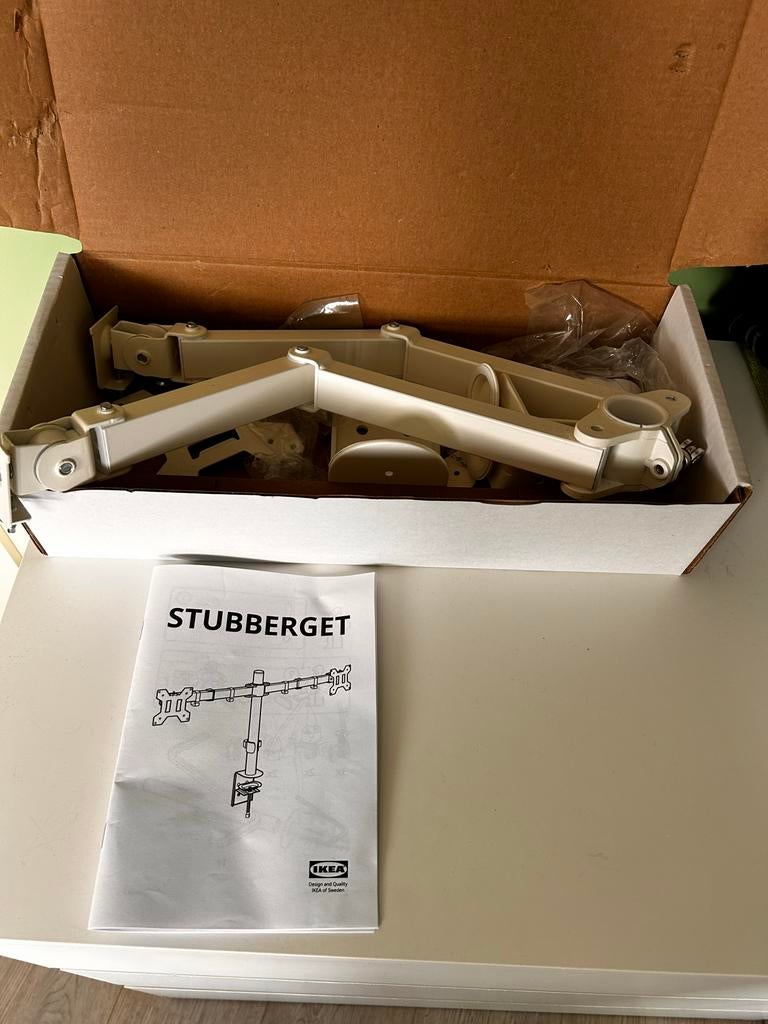 IKEA STUBBERGET Monitorarm - compleet, Ophalen, Nieuw