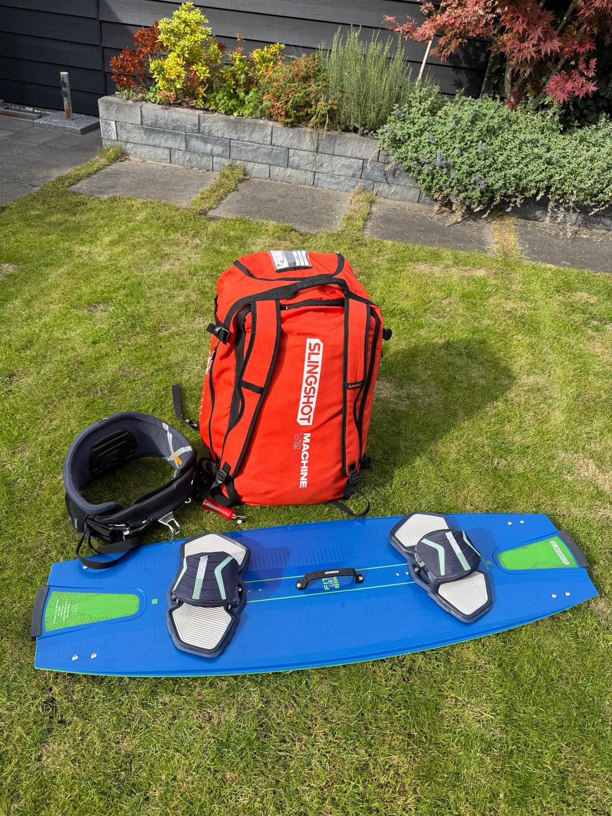 Complete Kite Set: Slingshot kite 10.0m, Board, excl Trapeze, Watersport en Boten, Kitesurf-set, Twintip, 10 m², Nieuw
